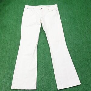Gap 1969 Sexy Boot Jeans Womens 31R White Bootcut Slim Stretch Denim
